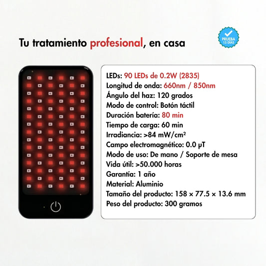 Panel de Terapia de Luz Roja